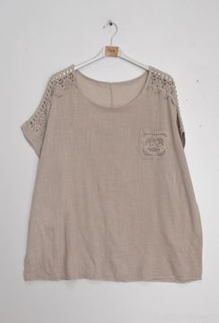 Picture of CURVY GIRL COTTON TOP WITH LACE
